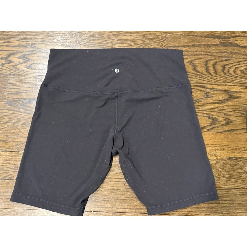 Lululemon Align Super High Rise Short *10" Inseam Black Stretchy 18 Inner Piling